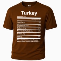 Turkey Nutritional Facts Funny Thanksgiving Cooling Performance Crew T-Shirt