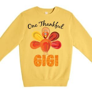 Turkey One Thankful Gigi Premium Crewneck Sweatshirt