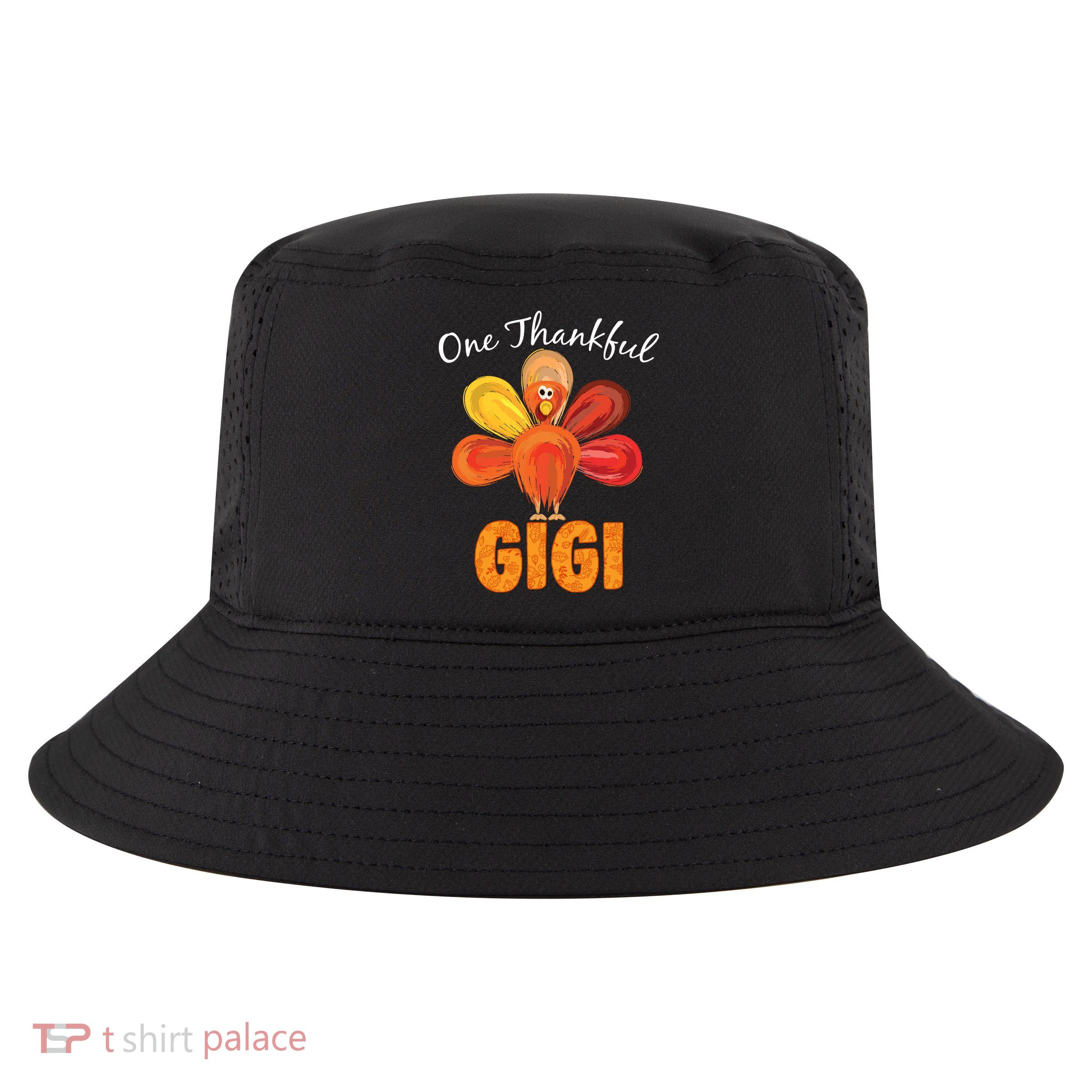 Turkey One Thankful Gigi Cool Comfort Performance Bucket Hat