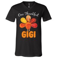 Turkey One Thankful Gigi V-Neck T-Shirt