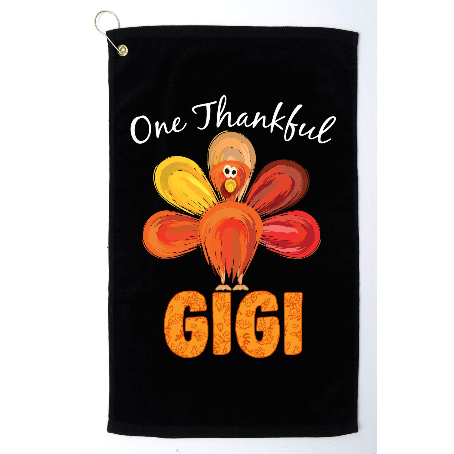 Turkey One Thankful Gigi Golf Towel