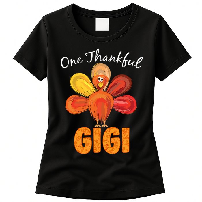 Turkey One Thankful Gigi Womens T-Shirt