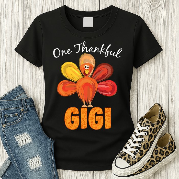 Turkey One Thankful Gigi Womens T-Shirt