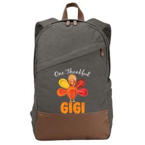 Turkey One Thankful Gigi Cotton Canvas Backpack