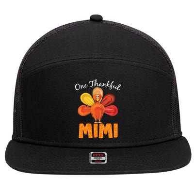 Turkey One Thankful Mimi 7 Panel Mesh Trucker Snapback Hat