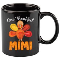 Turkey One Thankful Mimi 11oz C Handle Ceramic Mug
