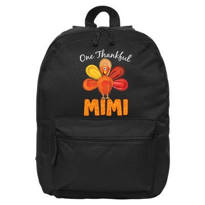 Turkey One Thankful Mimi 16 in Basic Backpack