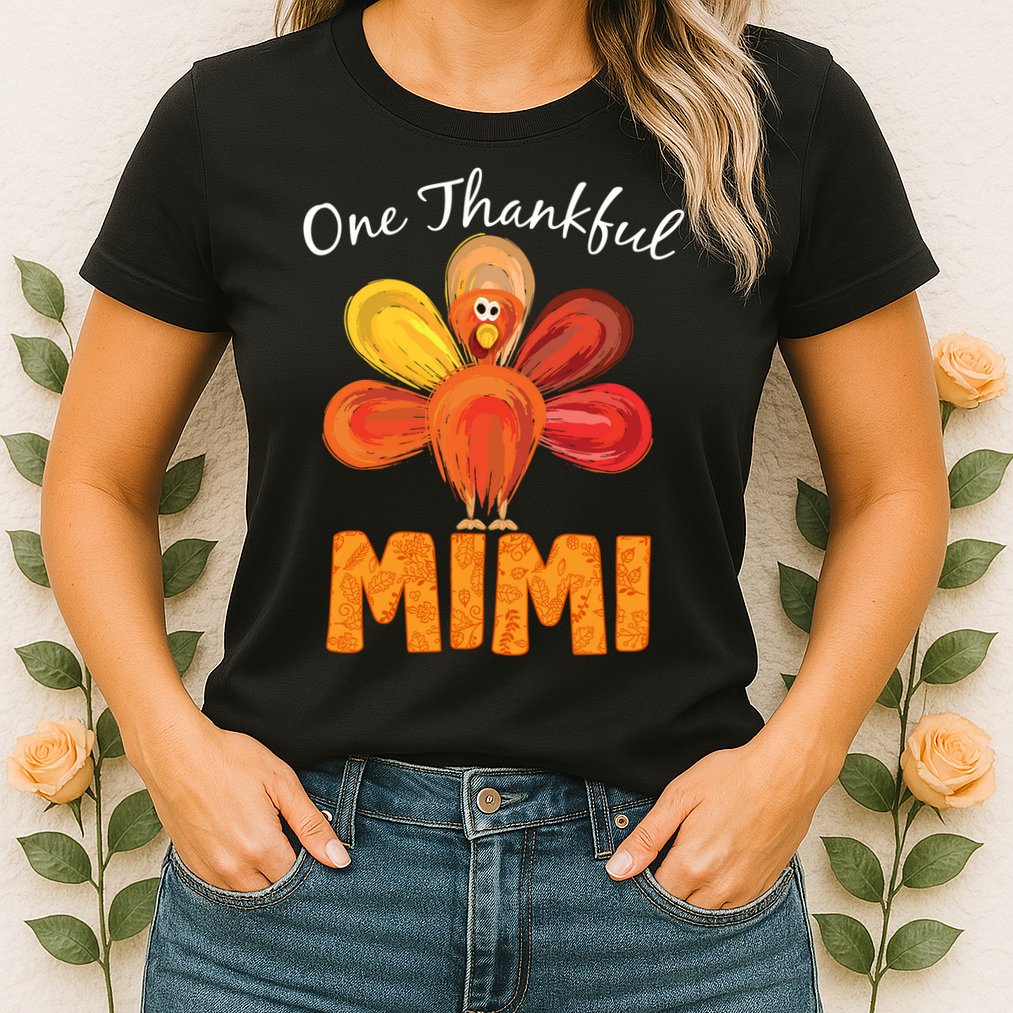 Turkey One Thankful Mimi Womens T-Shirt