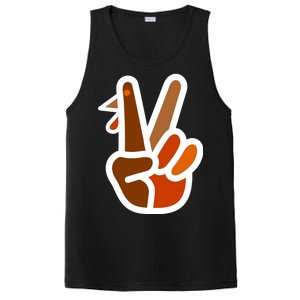 Turkey Peace Sign Hand PosiCharge Competitor Tank