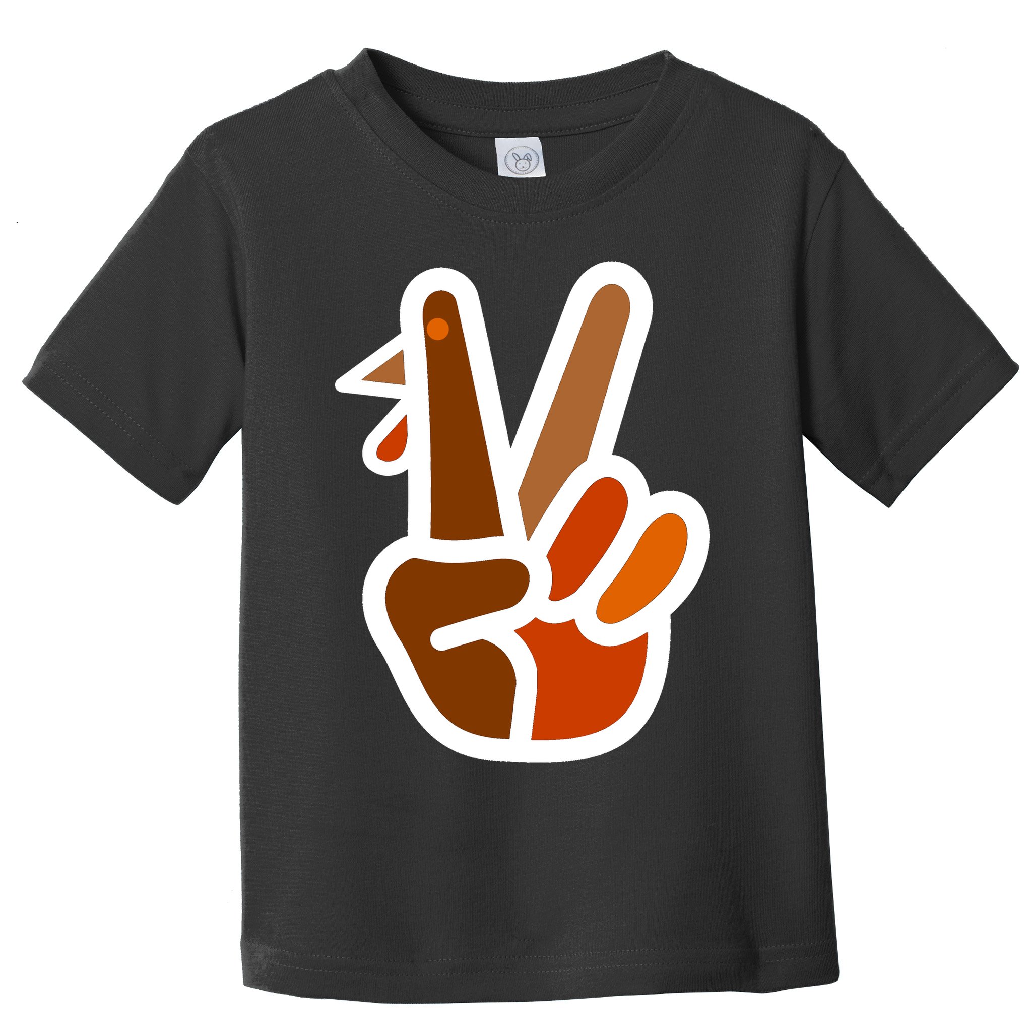 Turkey Peace Sign Hand Toddler T-Shirt
