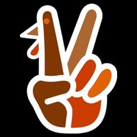 Turkey Peace Sign Hand Toddler T-Shirt