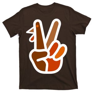 Turkey Peace Sign Hand T-Shirt