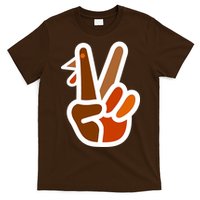Turkey Peace Sign Hand T-Shirt