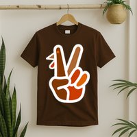 Turkey Peace Sign Hand T-Shirt