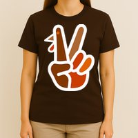 Turkey Peace Sign Hand T-Shirt