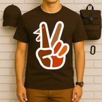 Turkey Peace Sign Hand T-Shirt