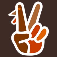 Turkey Peace Sign Hand T-Shirt