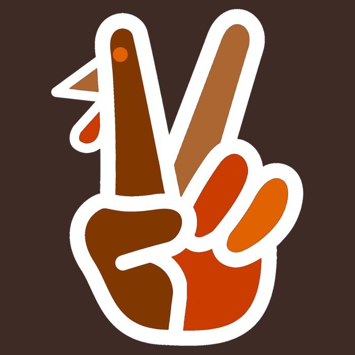 Turkey Peace Sign Hand T-Shirt