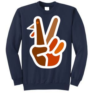 Turkey Peace Sign Hand Sweatshirt