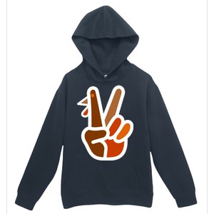 Turkey Peace Sign Hand Urban Pullover Hoodie