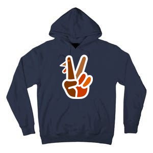 Turkey Peace Sign Hand Tall Hoodie