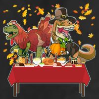 Turkey Pilgrim Dinosaurs T-Rex Funny Thanksgiving Adult Drive Performance Visor