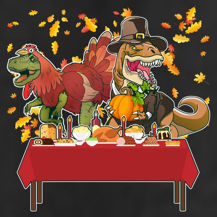 Turkey Pilgrim Dinosaurs T-Rex Funny Thanksgiving Adult Drive Performance Visor