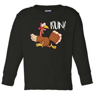 Turkey Run Toddler Long Sleeve Shirt