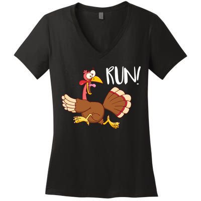 Turkey Run Women's V-Neck T-Shirt