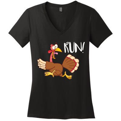 Turkey Run Women's V-Neck T-Shirt