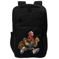 Turkey Running In Action Thanksgiving Impact Tech Backpack