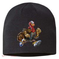 Turkey Running In Action Thanksgiving Sustainable Beanie