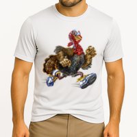 Turkey Running In Action Thanksgiving Performance Shirt