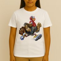 Turkey Running In Action Thanksgiving T-Shirt