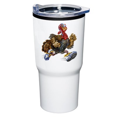 Turkey Running In Action Thanksgiving Tumbler