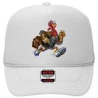 Turkey Running In Action Thanksgiving Trucker Hat