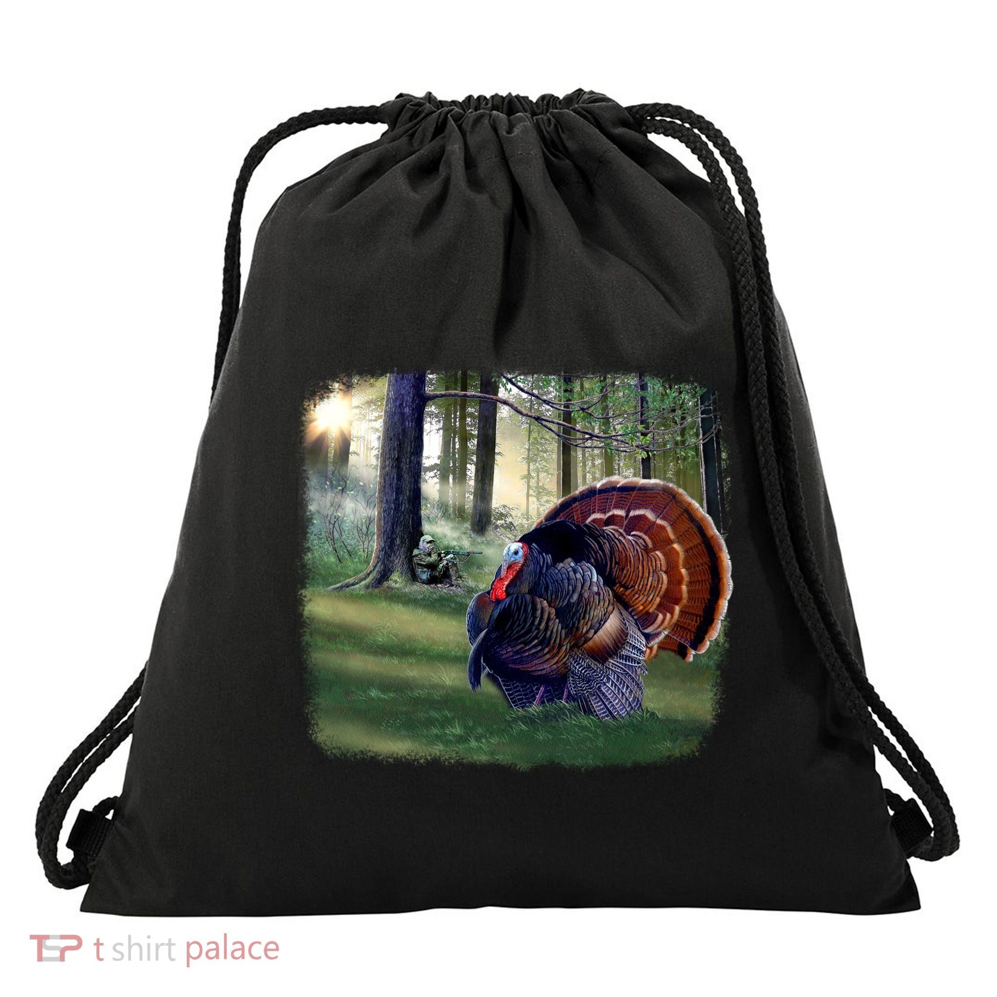 Turkey Time Drawstring Bag