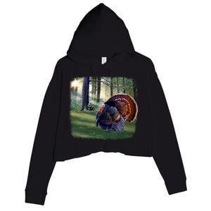 Turkey Time Crop Fleece Hoodie