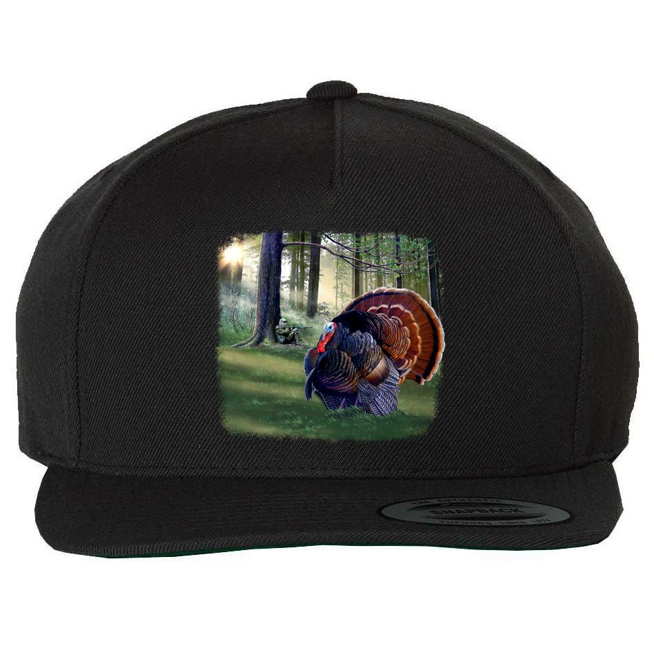 Turkey Time Wool Snapback Cap