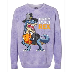 Turkeysaurus Rex Colorblast Crewneck Sweatshirt