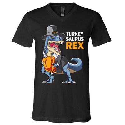 Turkeysaurus Rex V-Neck T-Shirt