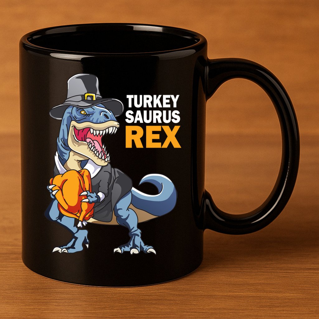 Turkeysaurus Rex 11oz C Handle Ceramic Mug