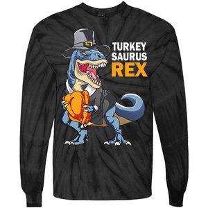 Turkeysaurus Rex Tie-Dye Long Sleeve Shirt