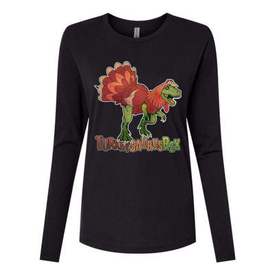 Turkeysaurus Rex Costume Womens Cotton Relaxed Long Sleeve T-Shirt