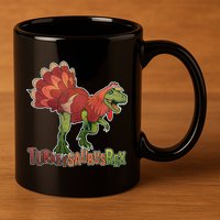 Turkeysaurus Rex Costume 11oz C Handle Ceramic Mug