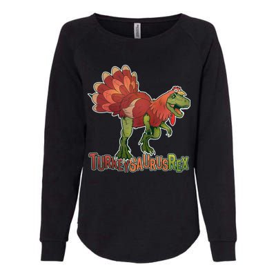 Turkeysaurus Rex Costume Womens California Wash Sweatshirt