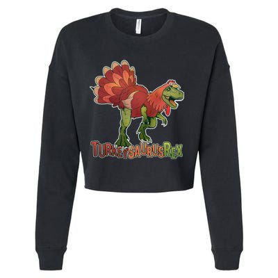 Turkeysaurus Rex Costume Cropped Pullover Crew