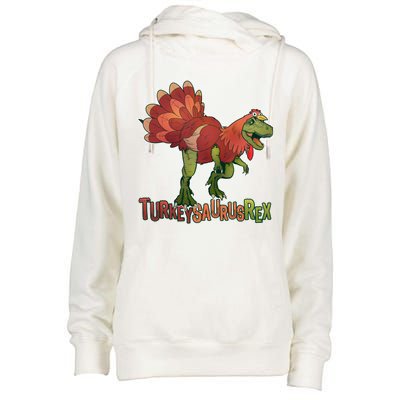 Turkeysaurus Rex Costume Womens Funnel Neck Pullover Hood