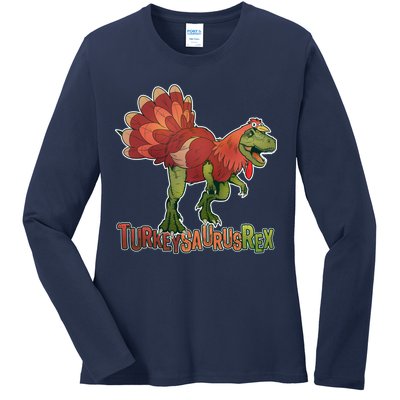 Turkeysaurus Rex Costume Ladies Long Sleeve Shirt