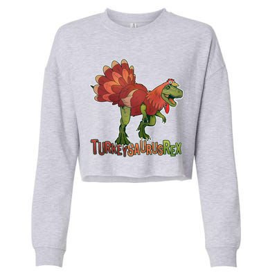 Turkeysaurus Rex Costume Cropped Pullover Crew